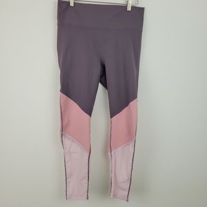 Fabletics Pink and Mauve Leggings Size XL.